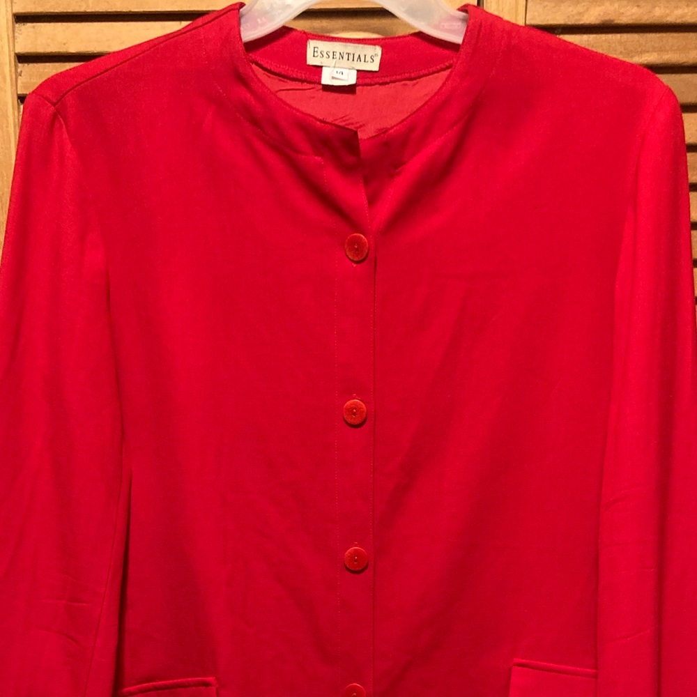 Essentials Red Jacket - Picture 3 of 12